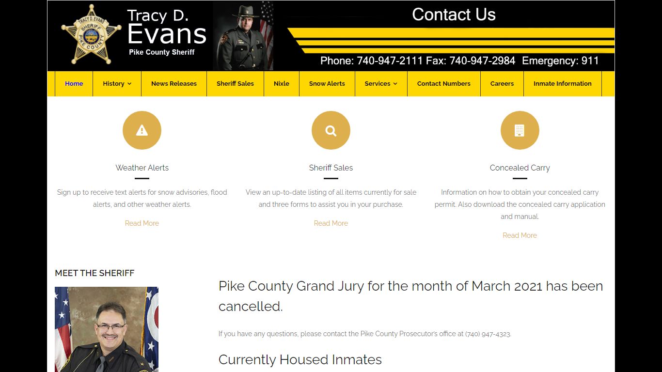 Pike County Grand Jury for the month of March 2021 has been cancelled.